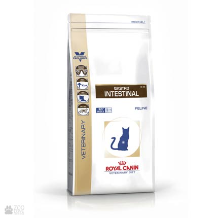 Изображение упаковки корма сухго для кошек Royal Canin GASTRO INTESTINAL