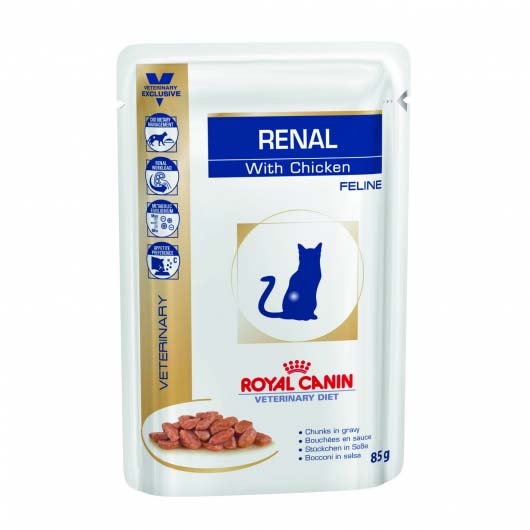 Фото корма для кошек Royal Canin RENAL FELINE при болезнях почек (старый дизайн до 2021 года)