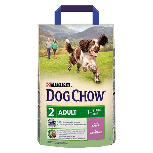 Упаковка корма для собак с мясом ягненка Dog Chow 2,5 кг (до 2018 г)