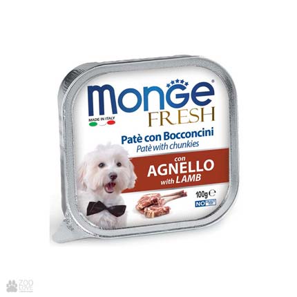 Консервы для собак с ягненком Monge Fresh Lamb