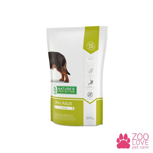 корм для собак Nature's Protection Mini Adult, 500 гр.