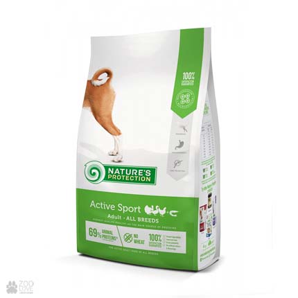 Сухой корм для активных собак Natures Protection Active (Упаковка с 2020 года)