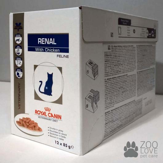 Фото упаковки корма для кошек Royal Canin RENAL
