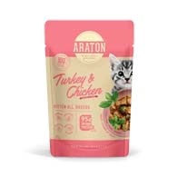 Araton Kitten Turkey & Chicken, влажный корм с индейкой и курицей для котят всех пород