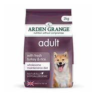 Arden Grange Adult Dog Fresh Turkey & Rice, корм для собак с индейкой и рисом