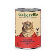Baskerville с курицей и сердечками, консервы для кошек