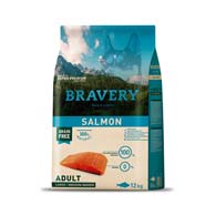 BRAVERY Adult Medium & Large Breeds Salmon Dog, сухой корм для собак средних и крупных пород с лососем