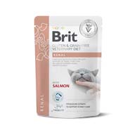 Brit Veterinary Diet Renal Cat, ветеринарные консервы лососем для кошек с заболеваниями почек