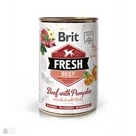 Brit Fresh Beef/Pumpkin, консервы для собак, говядина, тыква
