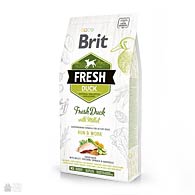 Brit Fresh Duck / Millet Run & Work, корм для собак с активным образом жизни с уткой и пшеном