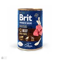 Консервы для собак Brit Premium by Nature Beef with Tripe, с говядиной и требухой