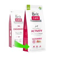 Brit Care Sustainable Activity, корм для активных собак всех пород с курицей и насекомыми