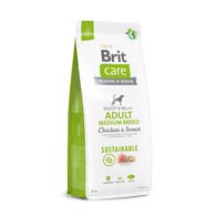 Brit Care Adult Medium Breed Sustainable Chicken & Insect, корм для собак средних пород с курицей и насекомыми