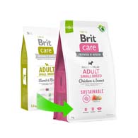 Brit Care Adult Small Breed Sustainable Chicken & Insect, корм для собак малых пород с курицей и насекомыми