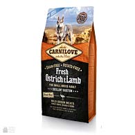 Carnilove Fresh Small Breed Ostrich & Lamb Grain Free, корм для собак малых пород со страусом и ягненком