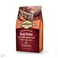 Carnilove Large Breed Duck & Turkey Grain Free, беззерновой корм для котов крупных пород, утка и индейка