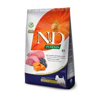 Farmina N&D Pumpkin Mini Adult Lamb & Blueberry, сухой корм для собак малых пород с ягненком, тыквой и черникой