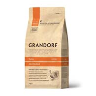 Grandorf Turkey & Brown Rice Sterilised, корм для стерилизованных кошек с индейкой