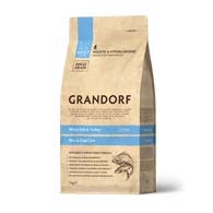 Grandorf White Fish & Turkey Skin & Coat Care, корм для кошек с чувствительной кожей и шесрстью