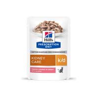 Hill's Prescription Diet k/d Kidney Care Salmon Cat, консервы для кошек при заболеваниях почек и сердца с лососем