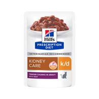 Hill's Prescription Diet k/d Kidney Care Beef Cat, консервы для кошек с говядиной при заболеваниях почек и сердца