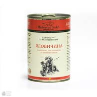 Hubertus Gold с говядиной и яблоками, консервы для щенков