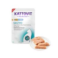 Kattovit Gastro Ente Pate Feline, влажный корм с уткой для кошек с расстройствами пищеварения (в пакетиках)