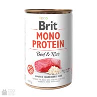 Brit Mono Protein Beef & Rice, консервы для собак с говядиной и рисом