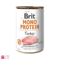 Brit Mono Protein Turkey, консервы для собак