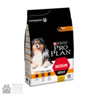 Изображение упаковки корм сухого для взрослых собак средних пород Purina Pro Plan Medium Adult с курицей, 3 кг (2017)