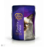 Lovely Hunter Kitten Poultry & Veal, консервы для котят с домашней птицей и телятиной