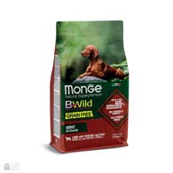 Monge BWild Adult All Breeds Lamb & Potatoes Grain Free, беззерновой корм для собак пород с ягненком