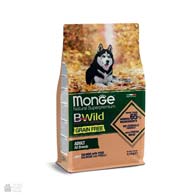 Monge BWild Adult All Breeds Salmon & Potatoes Grain Free, беззерновой корм для собак пород с лососем