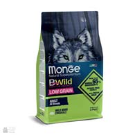 Monge BWild All Breeds Adult Wild Boar Low Grain, низкозерновой корм для собак с диким кабаном