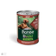 Monge BWild Adult with Lamb Grain Free, беззерновые консервы для собак с ягненком