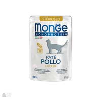 Monge Cat Monoprotein Sterilised Chicken, влажный корм для стерилизованных кошек, паштет с курицей