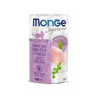 Monge Supreme Sterilised Cat Tuna Flakes with Sole and Peas, влажный корм для стерилизованных кошек с тунцом, камбалой и горошком