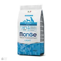 Monge All Breeds Adult Light, корм для собак с избыточным весом