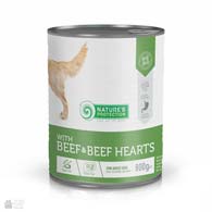 Nature's Protection Beef with Beef Hearts Adult, консервы для собак с говядиной