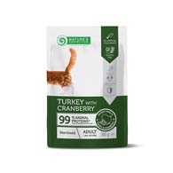 Nature's Protection Adult Cats Sterilised Turkey with Cranberry, влажный корм с индейкой и клюквой для стерилизованных кошек
