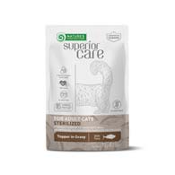 Nature's Protection Superior Care Adult Cats Sterilised Tuna, консервы с тунцом и лососем для кошек для здоровья мочеполовой системы