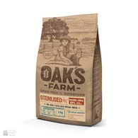 Oak's Farm Sterilised Adult Salmon Grain Free, беззерновой корм для стерилизованных кошек с лососем