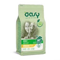 Oasy Adult Medium Breeds, корм для собак средних пород с курицей
