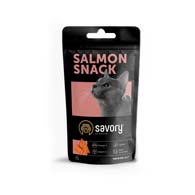 Savory Cat Snack Salmon, лакомства для привередливых кошек с лососем