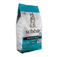 Schesir Dog Medium Adult Fish, корм для собак средних пород, с рыбой