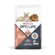 Opti Life Mini Adult Skin Care Salmon, корм с лососем для собак малых пород