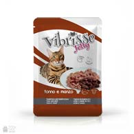 Консервы для котов Vibrisse Jelly с тунцом, говядиной в желе
